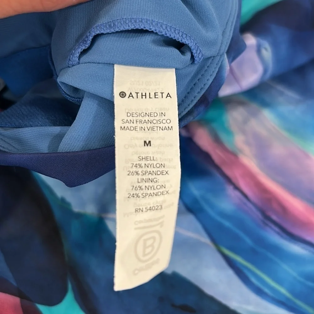 NWT Athleta Malibu Printed One Piece Swimsuit Women’s Medium